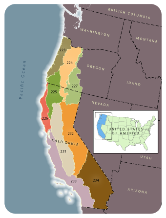 Map Of Oregon And California Lemma | Forest Biomass Mapping In California And Western Oregon